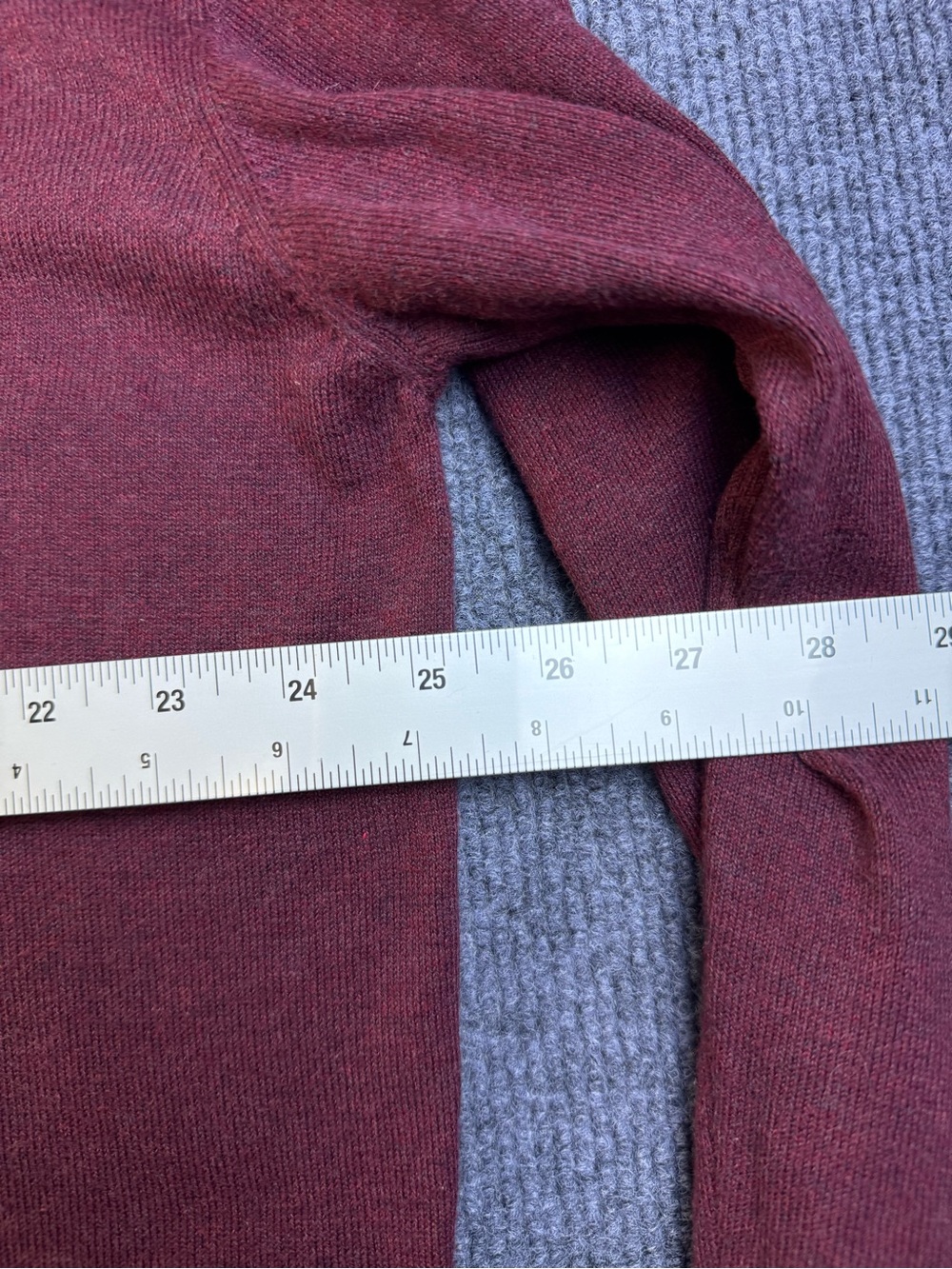 Peruvian Connection Mens X L 100% Pima Cotton Mock Neck Sweater Burgandy - Picture 4 of 7